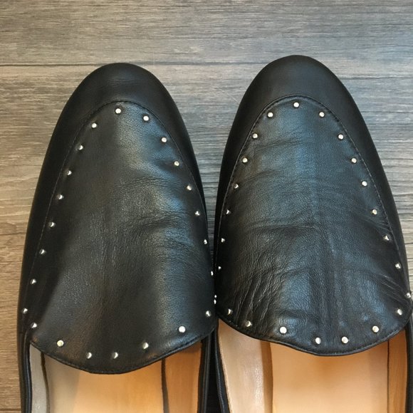 Banana Republic Black Demi-Studded Black Loafers - Picture 4 of 7